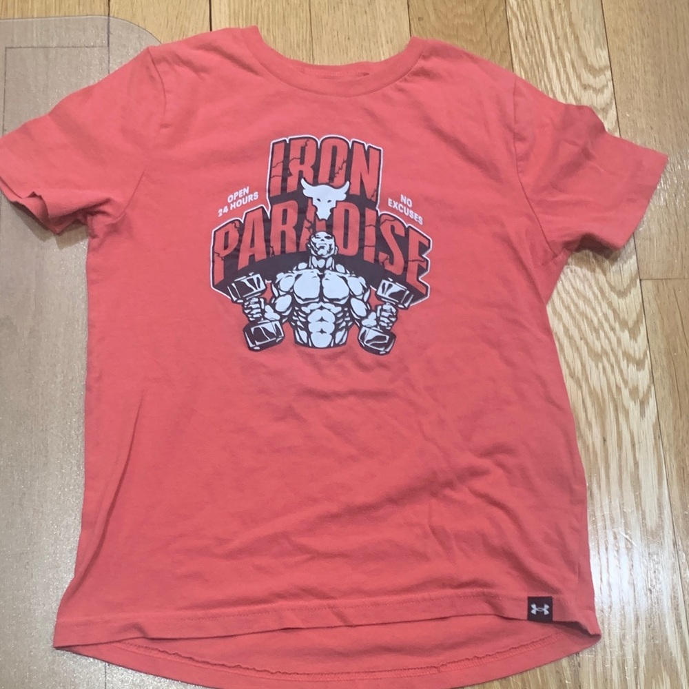 Under Armour Coral Graphic 'Iron Paradise' Short Sleeve Tee